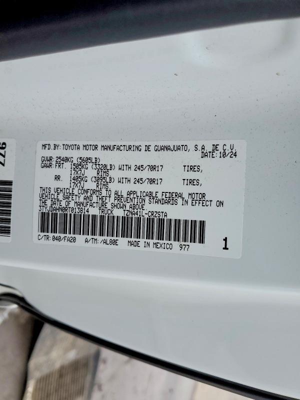 2024 Toyota Tacoma SR
