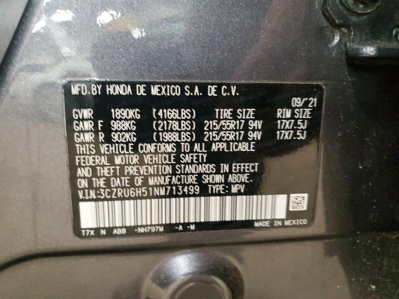 2022 Honda Hr-v ex