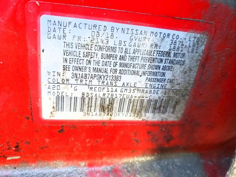 2019 Nissan Sentra sr