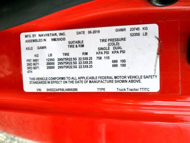 2020 International LT625 Semi Truck