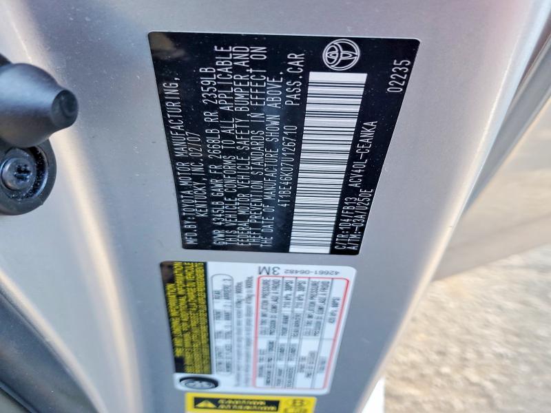 2007 Toyota Camry le