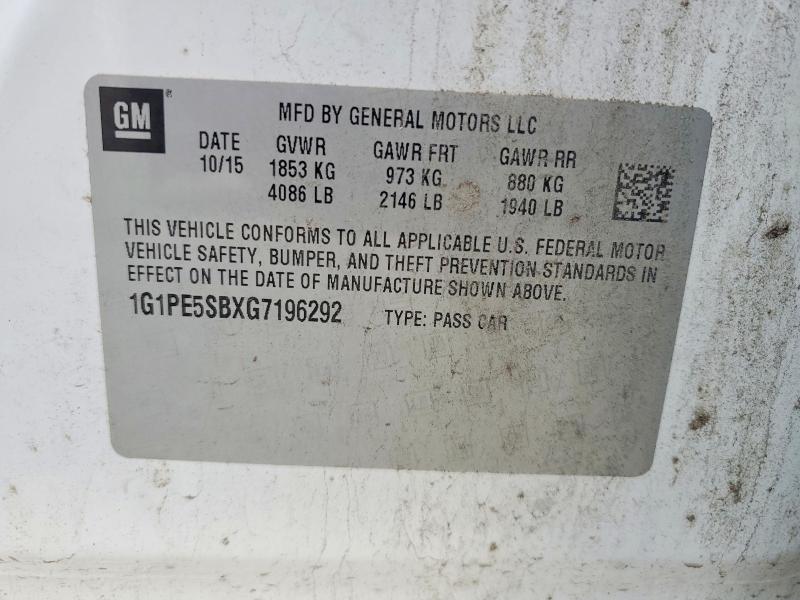 2016 Chevrolet Cruze Limited lt