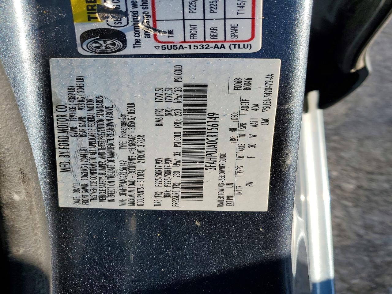 2012 Ford Fusion sel