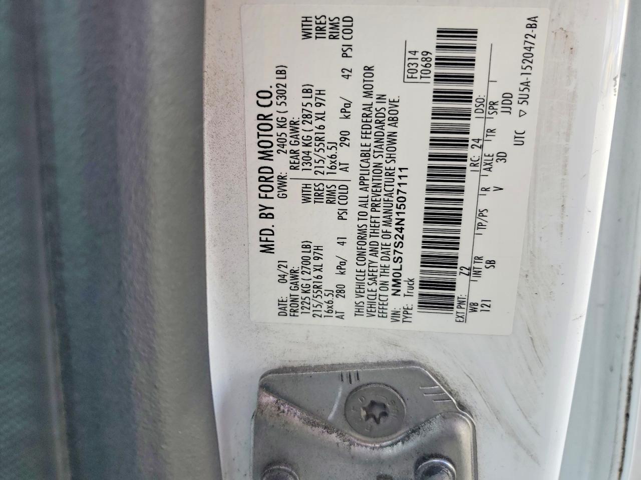 2022 Ford Transit Connect XL