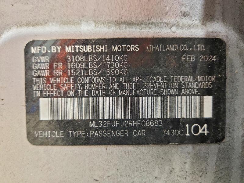 2024 Mitsubishi Mirage G4 es