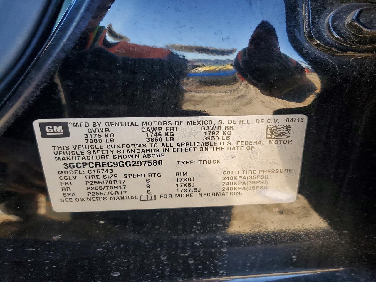 2016 Chev Silverado C1500 LT