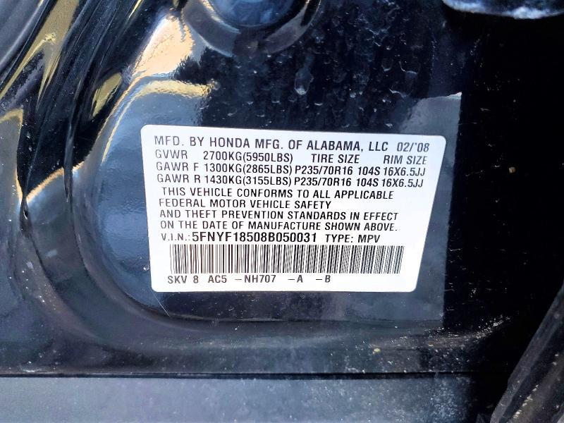 2008 Honda Pilot exl