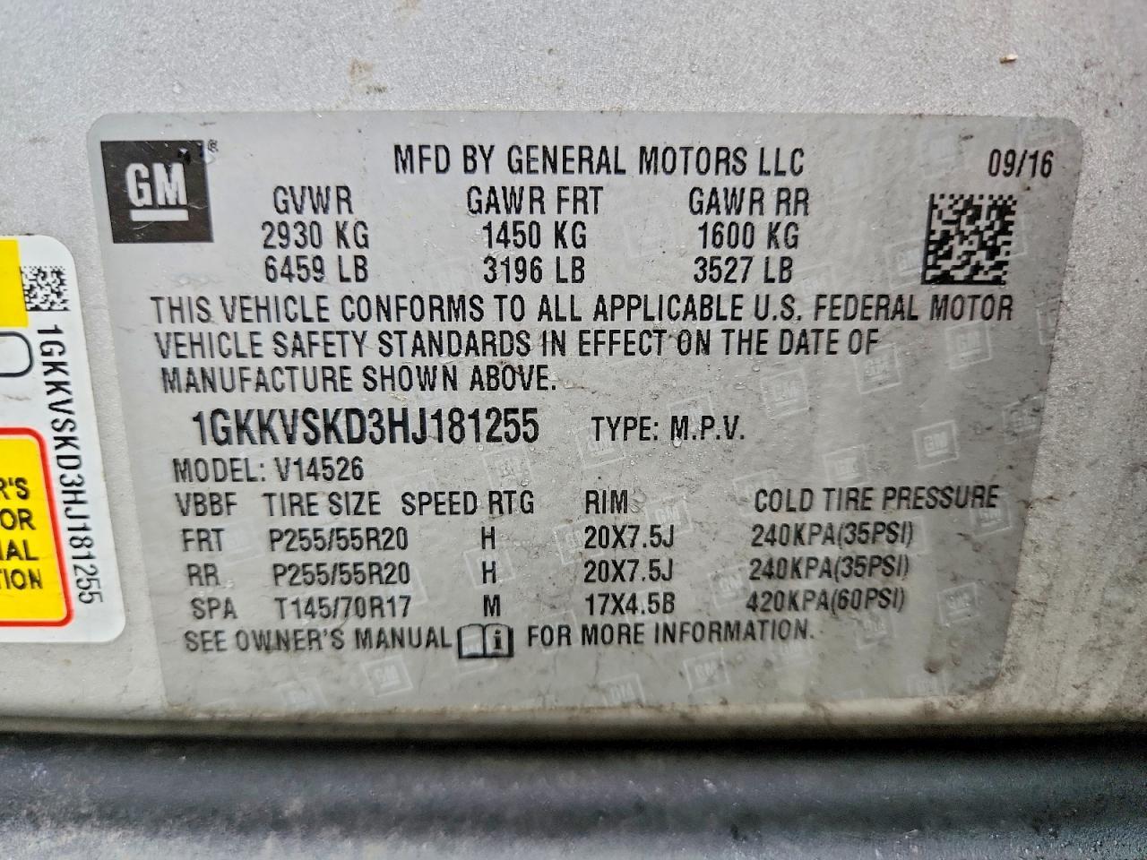 2017 GMC Acadia Limited Slt-2