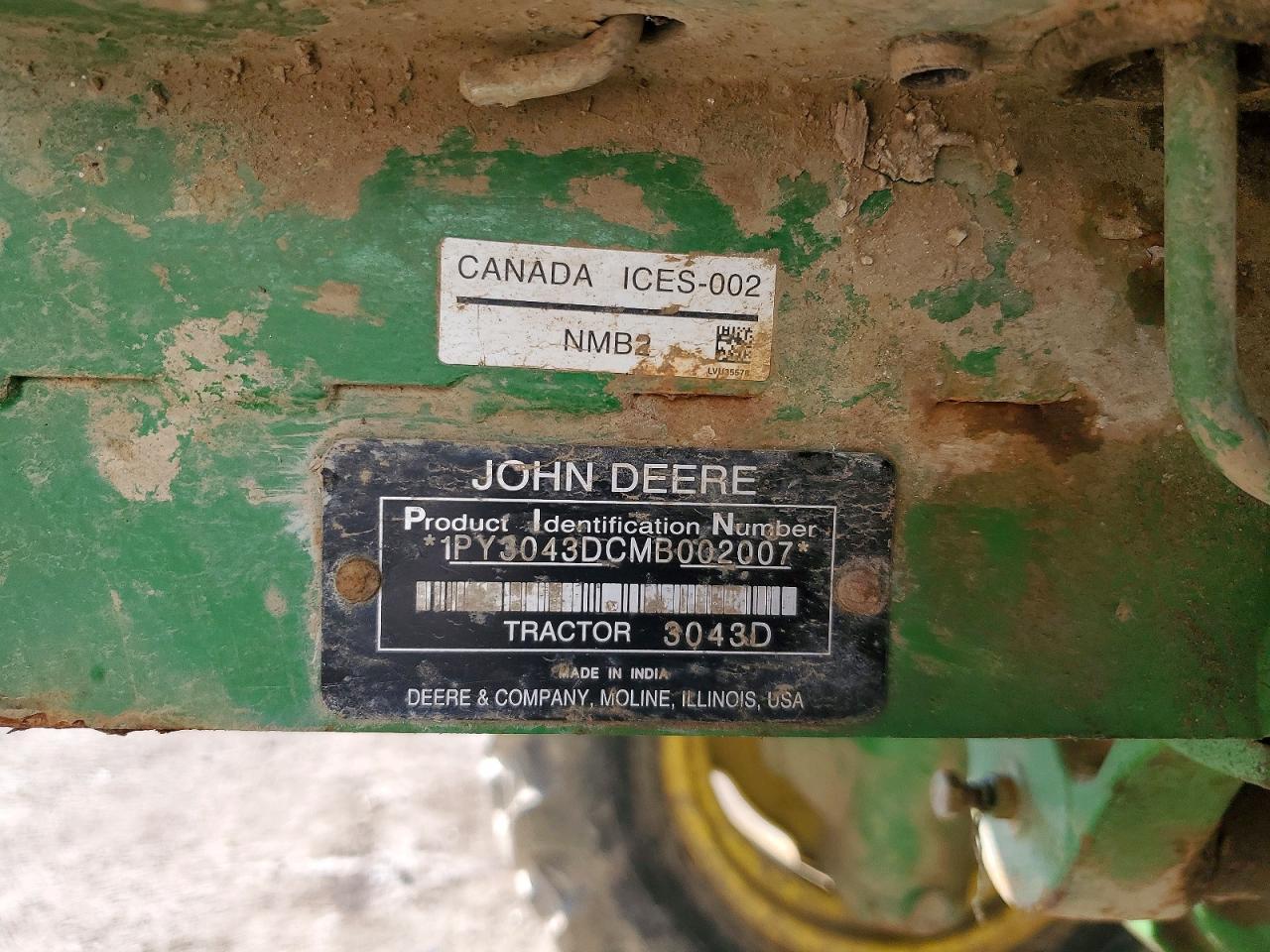 2022 John Deere 3043D Mfwd Tractor