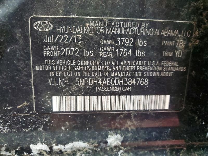 2013 Hyundai Elantra gls