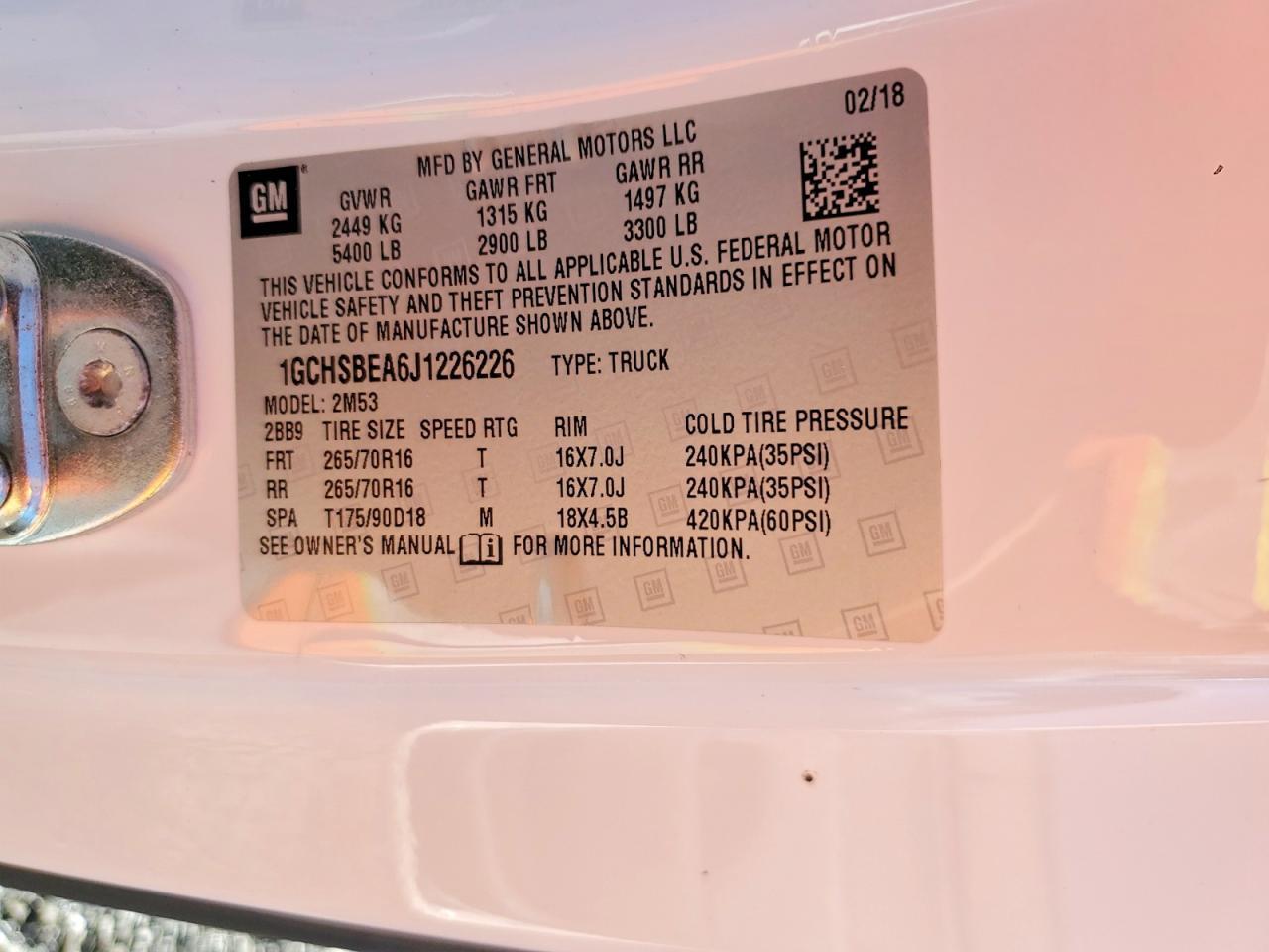 2018 Chevrolet Colorado