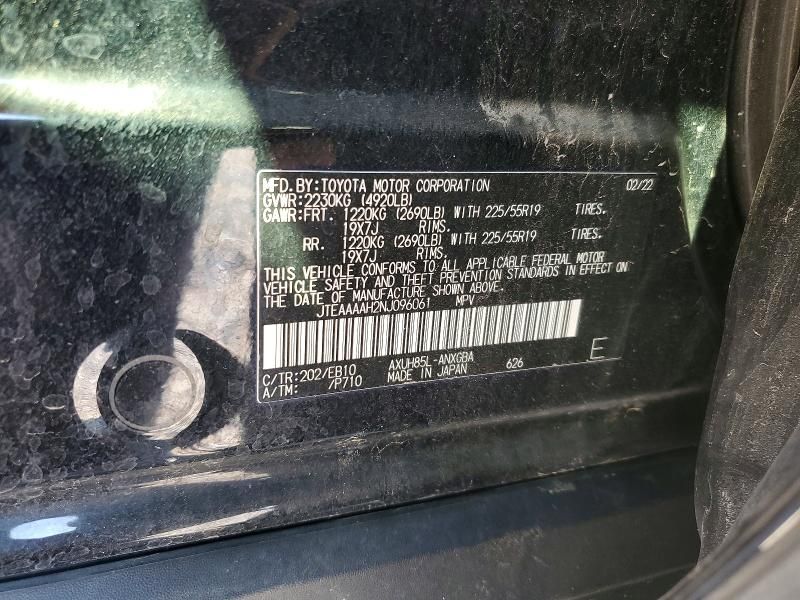 2022 Toyota Venza le