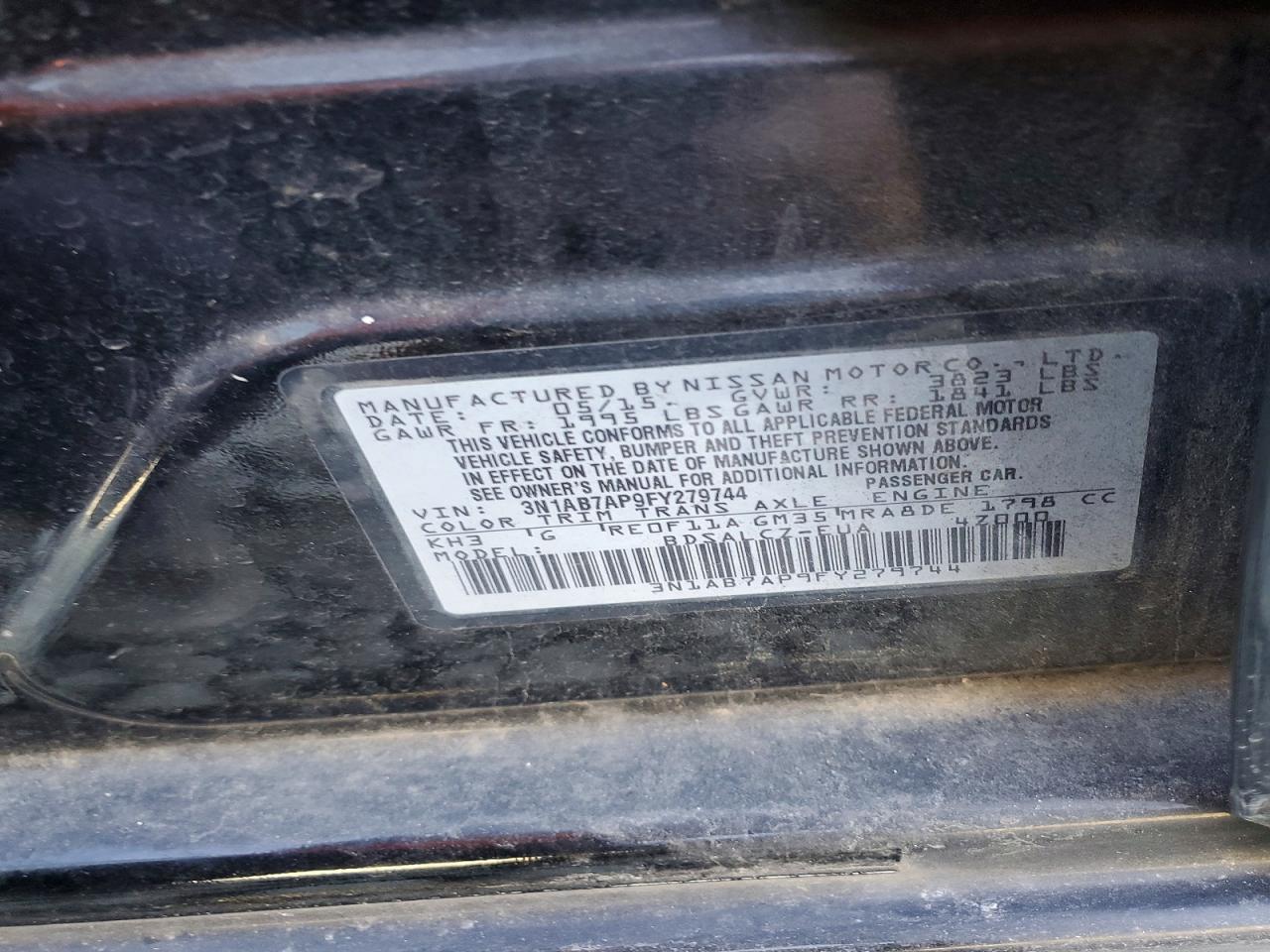 2015 Nissan Sentra s