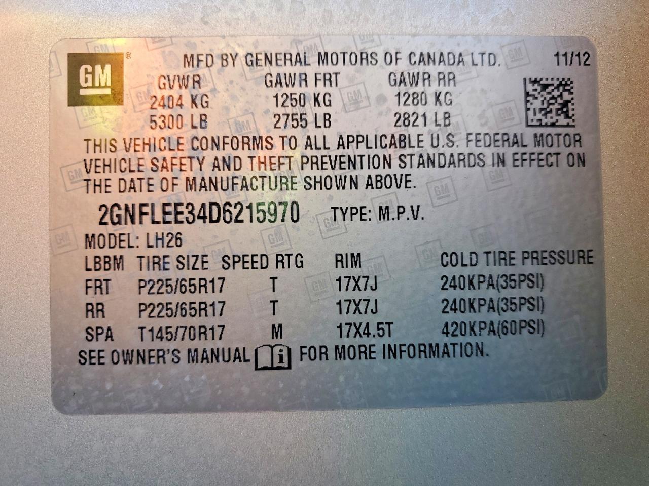2013 Chevrolet Equinox lt
