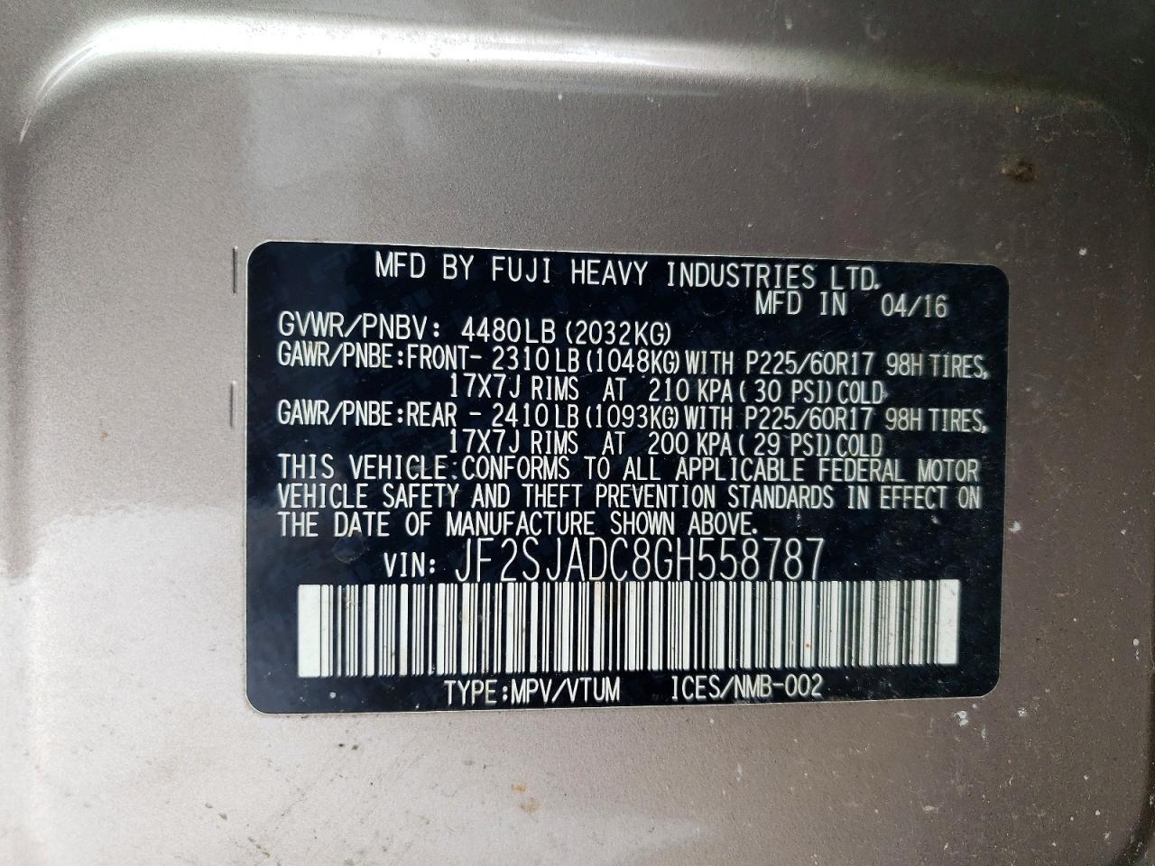 2016 Subaru Forester 2.5i Premium