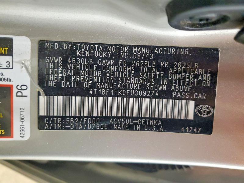 2014 Toyota Camry Se/x