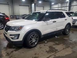 Salvage cars for sale from Copart Ham Lake, MN: 2017 Ford Explorer Sport