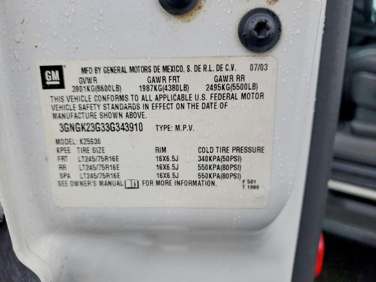 2003 Chevrolet Avalanche K2500