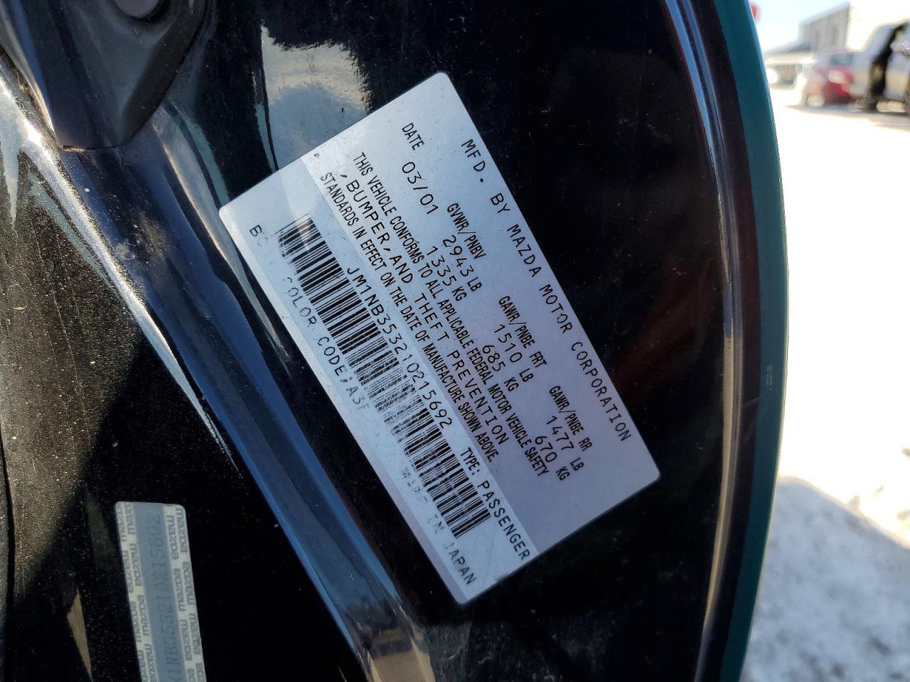 2001 Mazda Mx-5 Miata Base