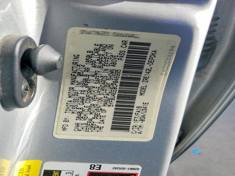 2012 Toyota Corolla Base