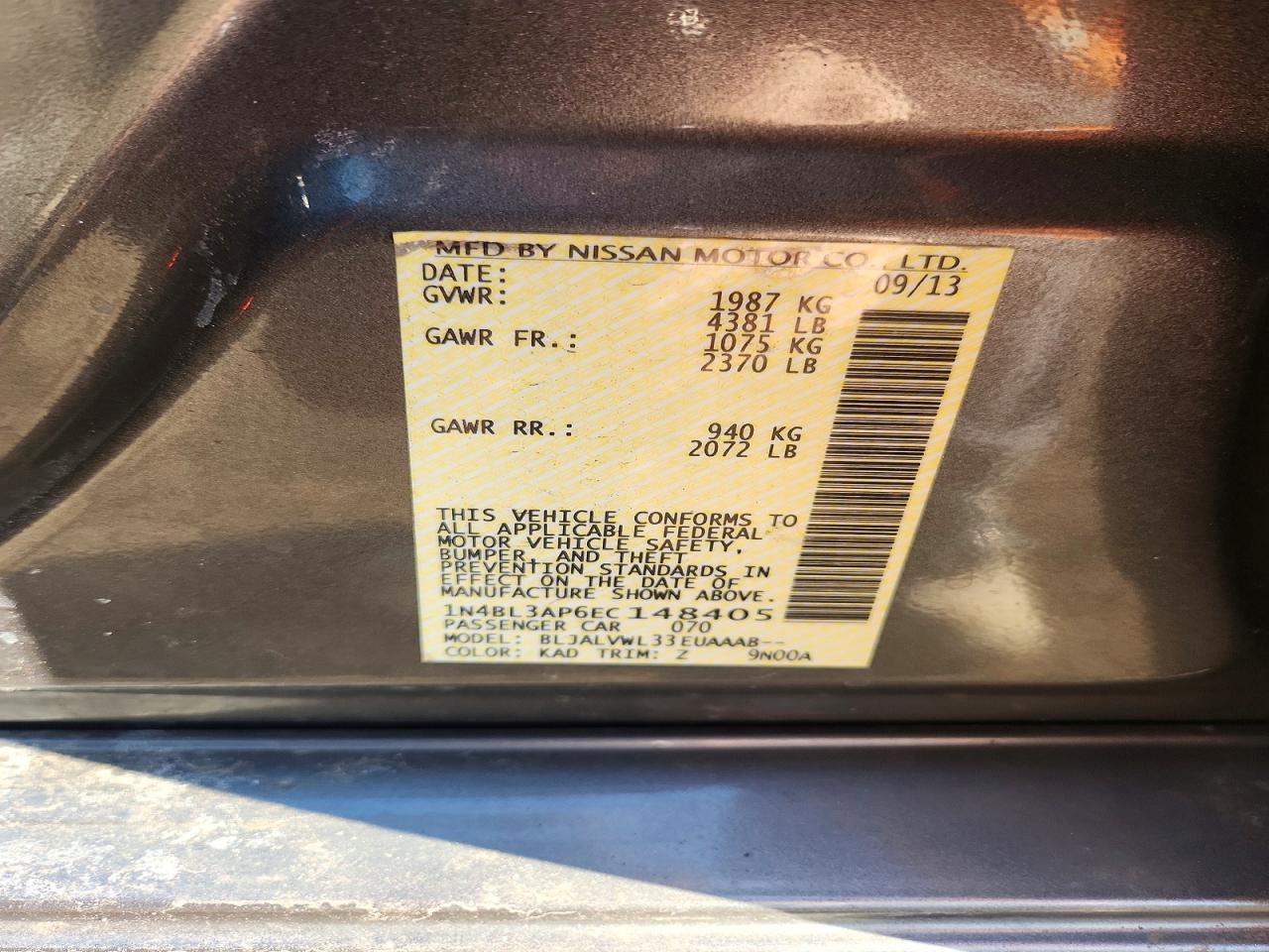 2014 Nissan Altima 3.5s