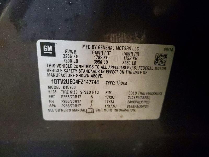 2015 GMC Sierra K1500 SLE