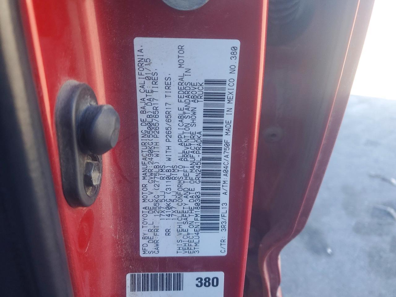 2015 Toyota Tacoma Double Cab