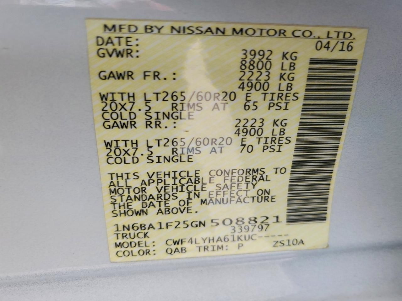 2016 Nissan Titan XD SL