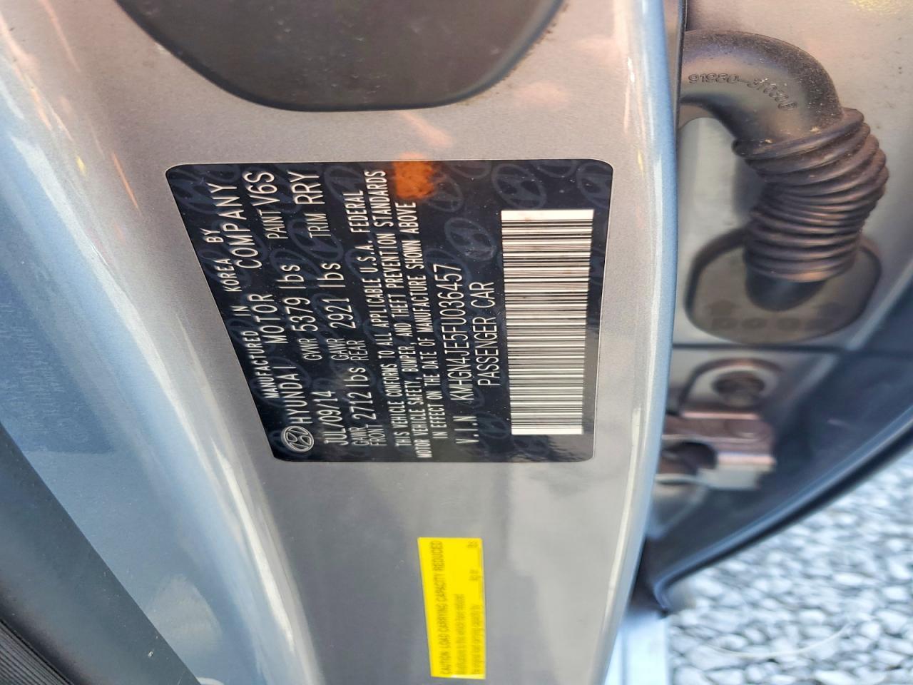 2015 Hyundai Genesis 3.8l