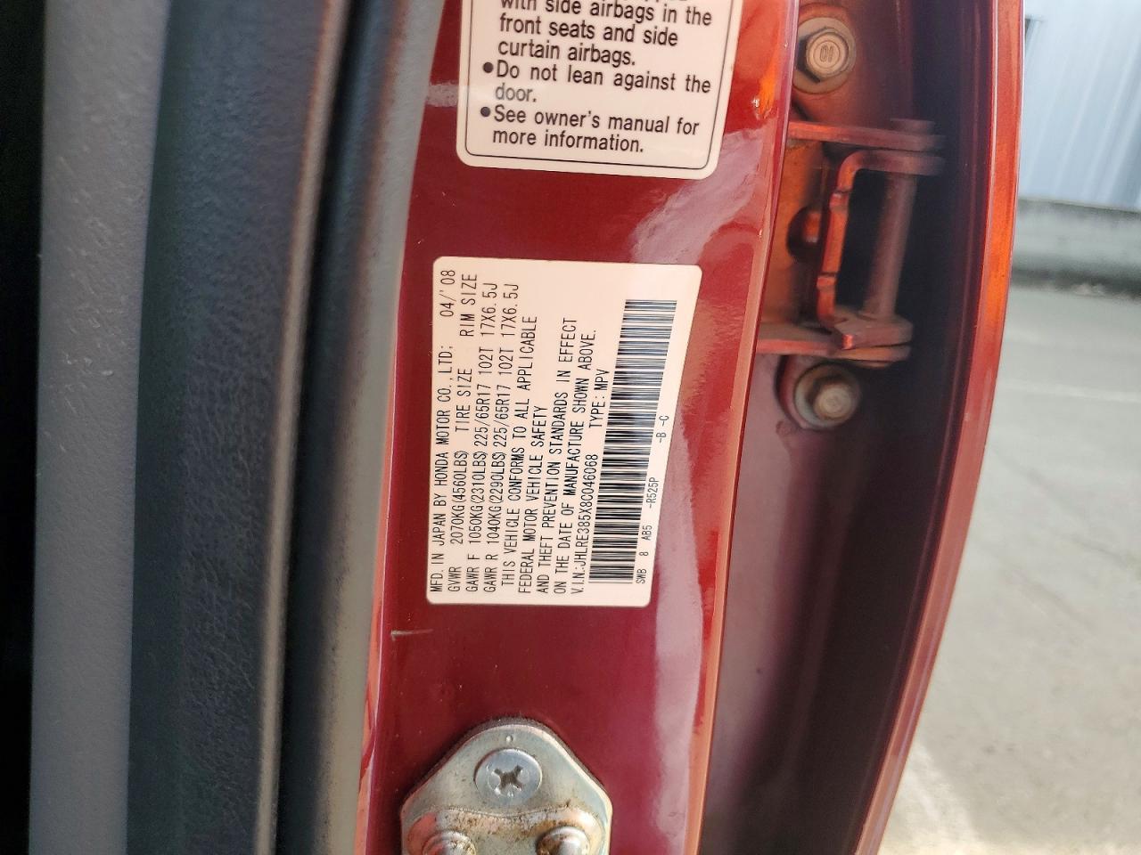 2008 Honda Cr-v ex