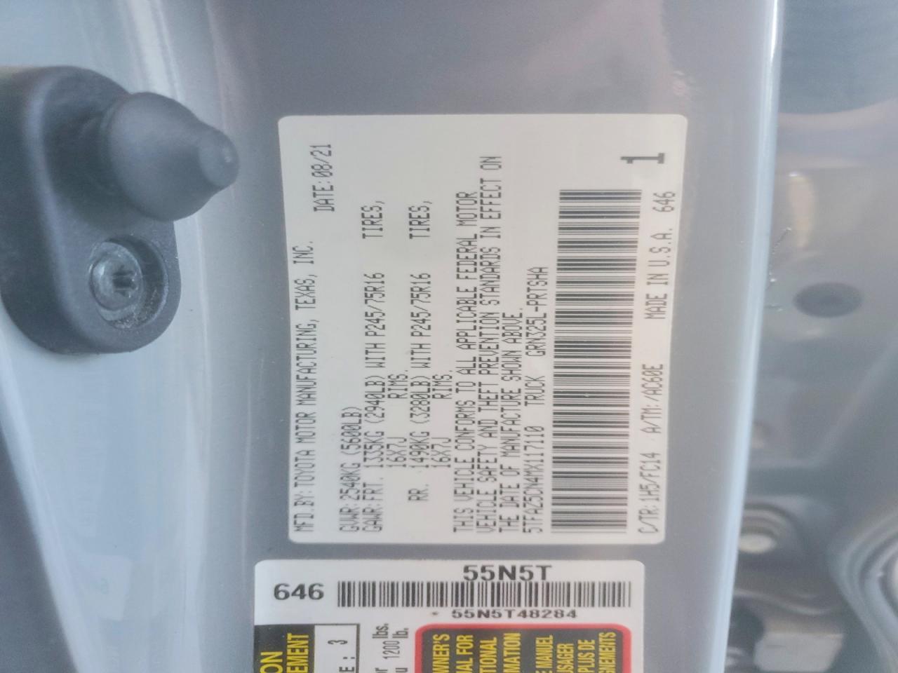 2021 Toyota Tacoma SR5 V6