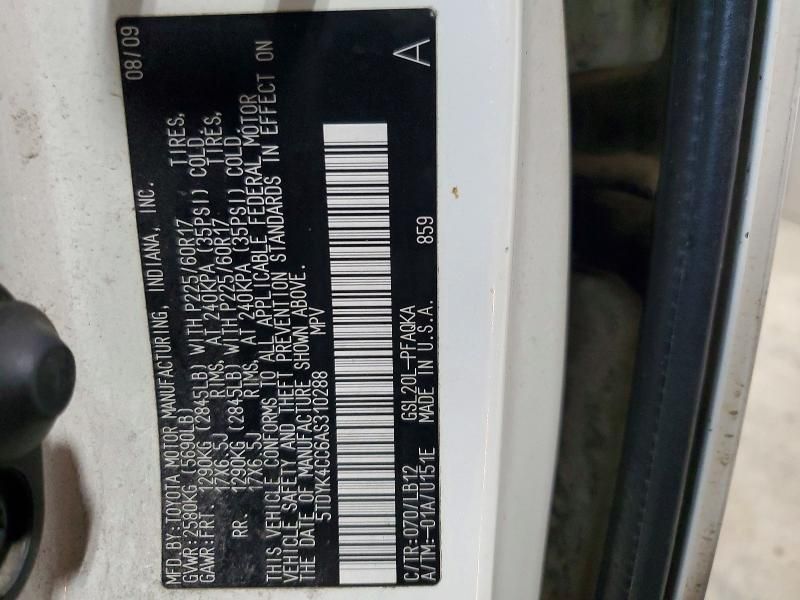 2010 Toyota Sienna xle