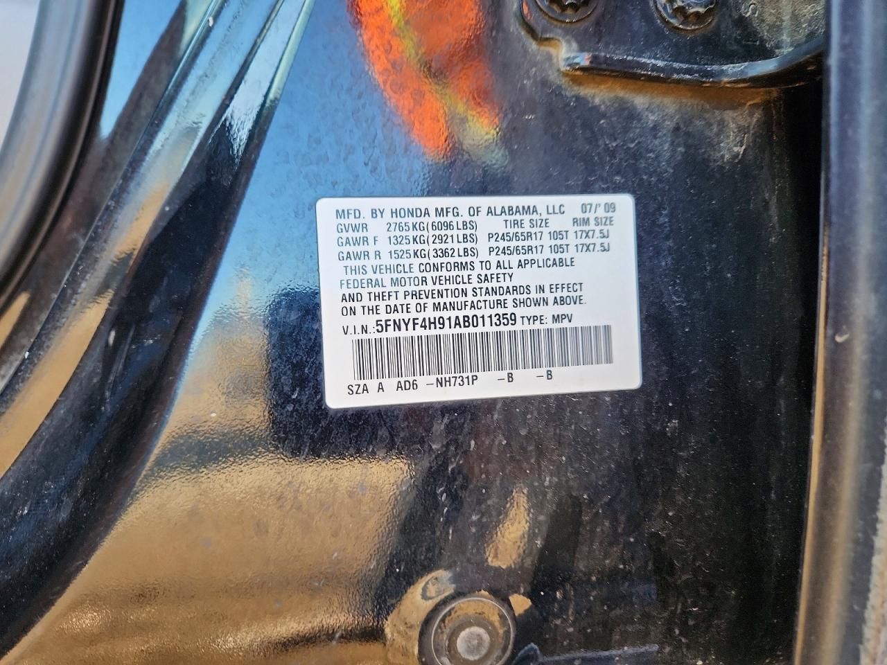 2010 Honda Pilot Touring