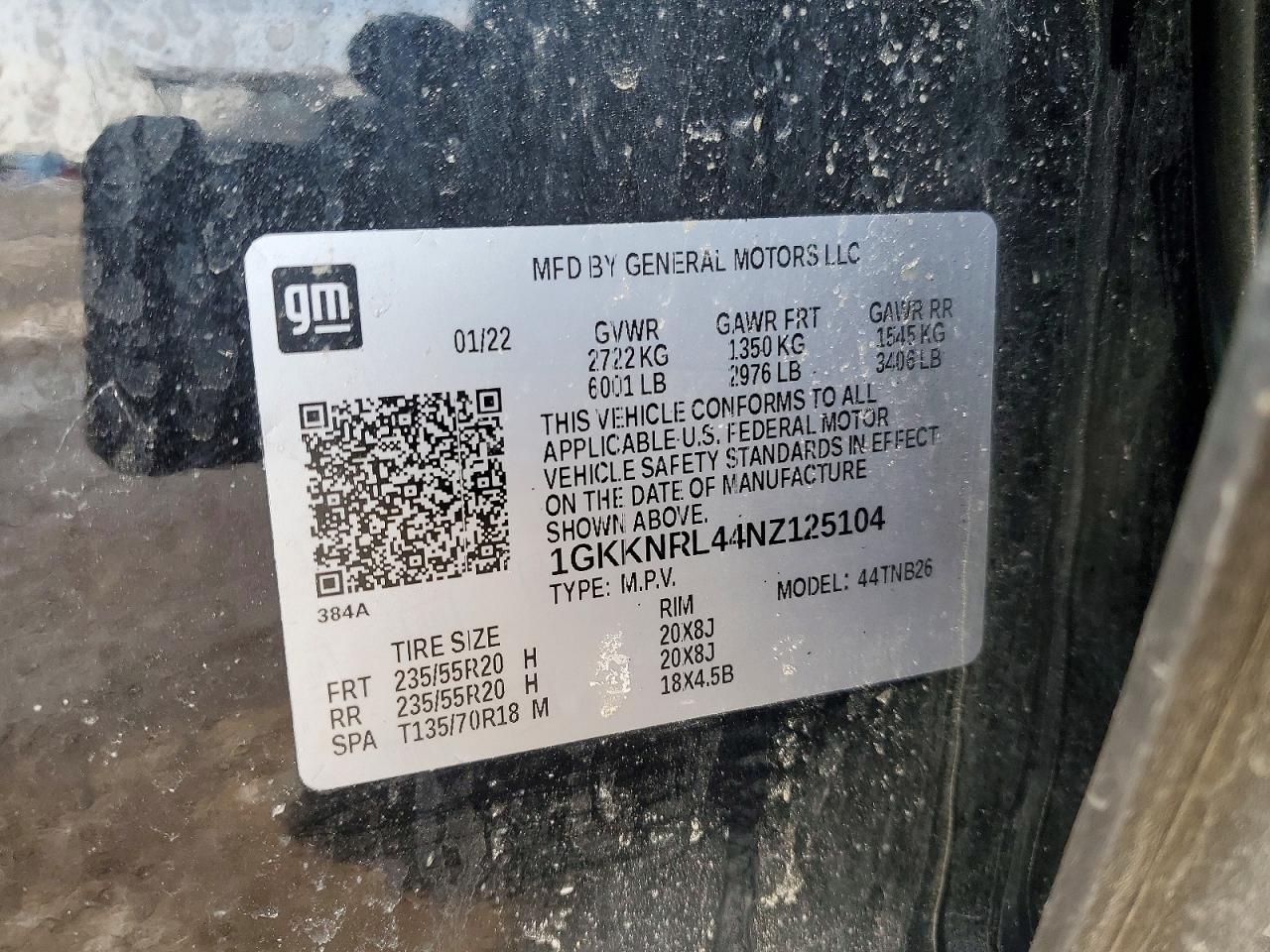 2022 GMC Acadia sle