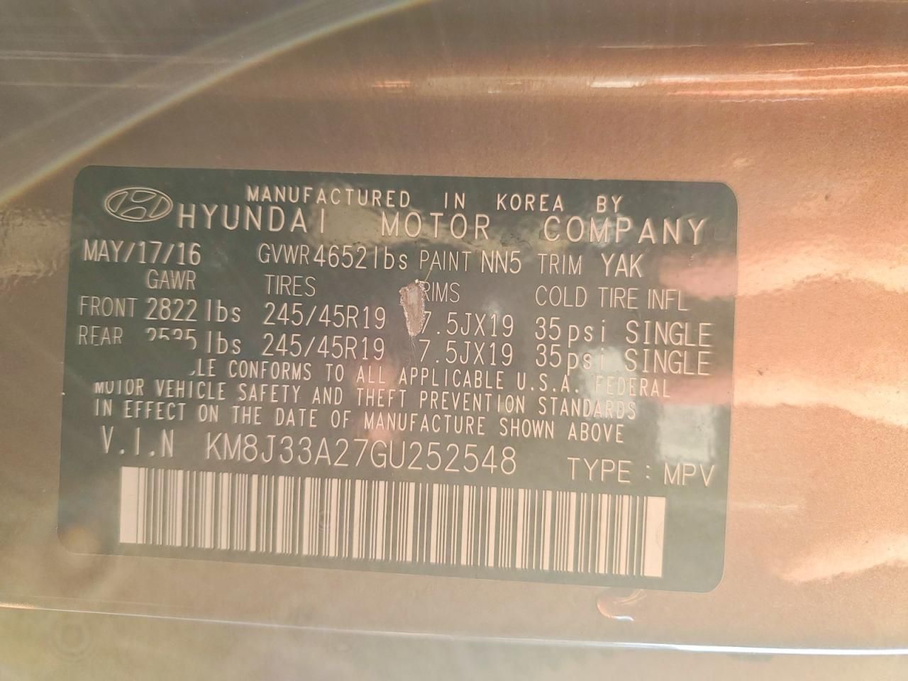 2016 Hyundai Tucson Sport