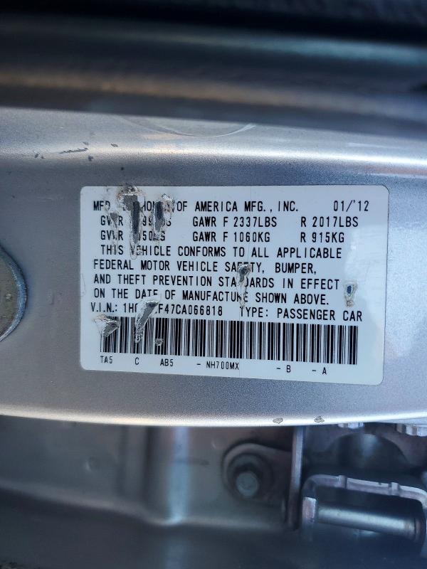 2012 Honda Accord lxp