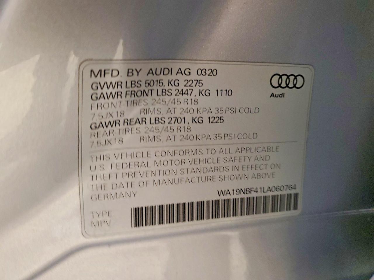 2020 Audi A4 Allroad Prestige