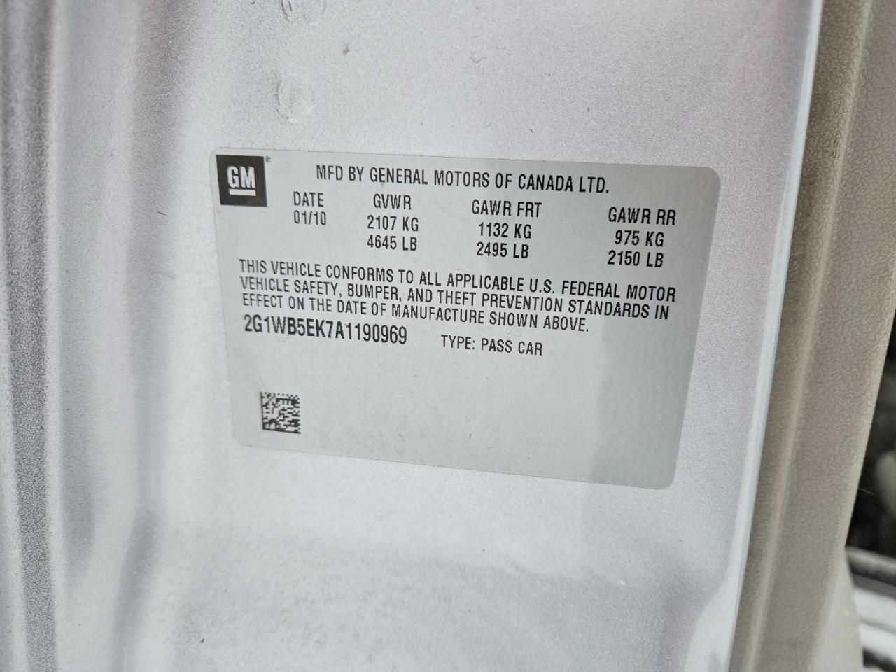 2010 Chevrolet Impala lt