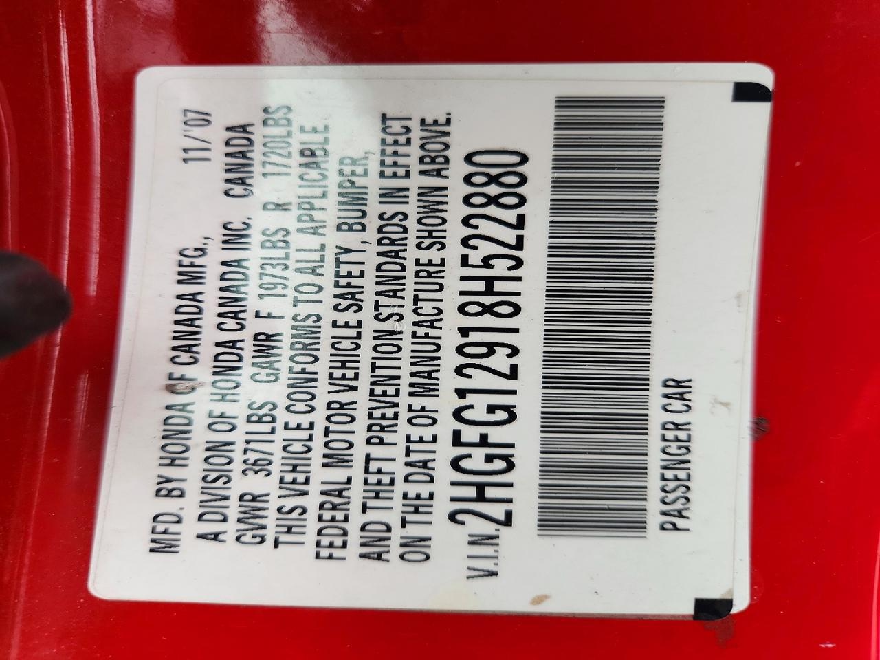 2008 Honda Civic exl