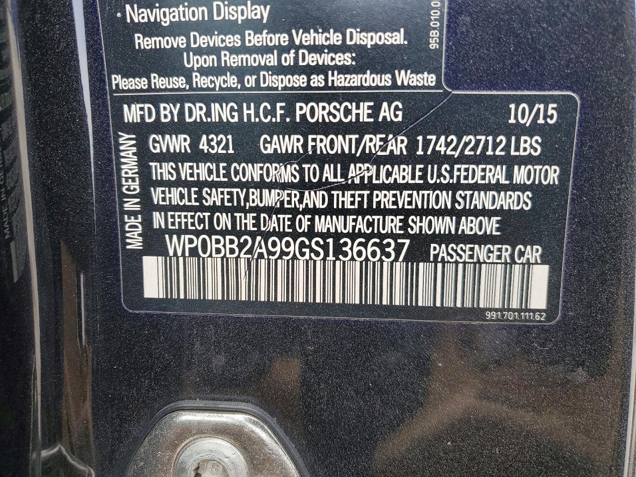 2016 Porsche 911 Targa s