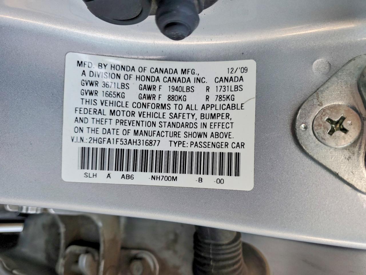 2010 Honda Civic lx