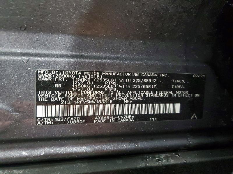 2021 Toyota Rav4 xle