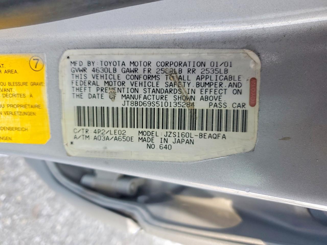 2001 Lexus Gs 300 Base