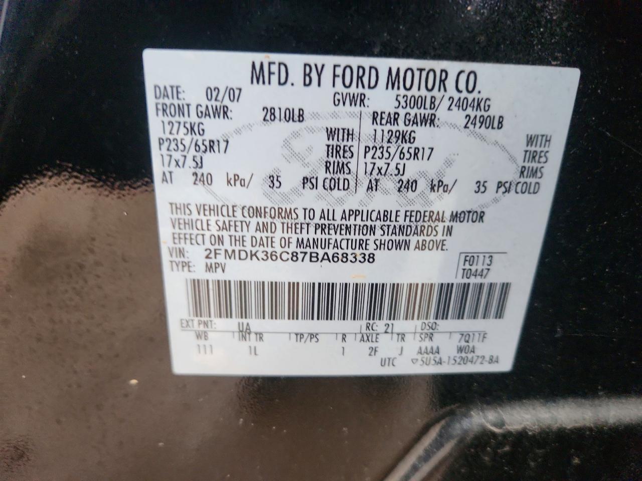 2007 Ford Edge se