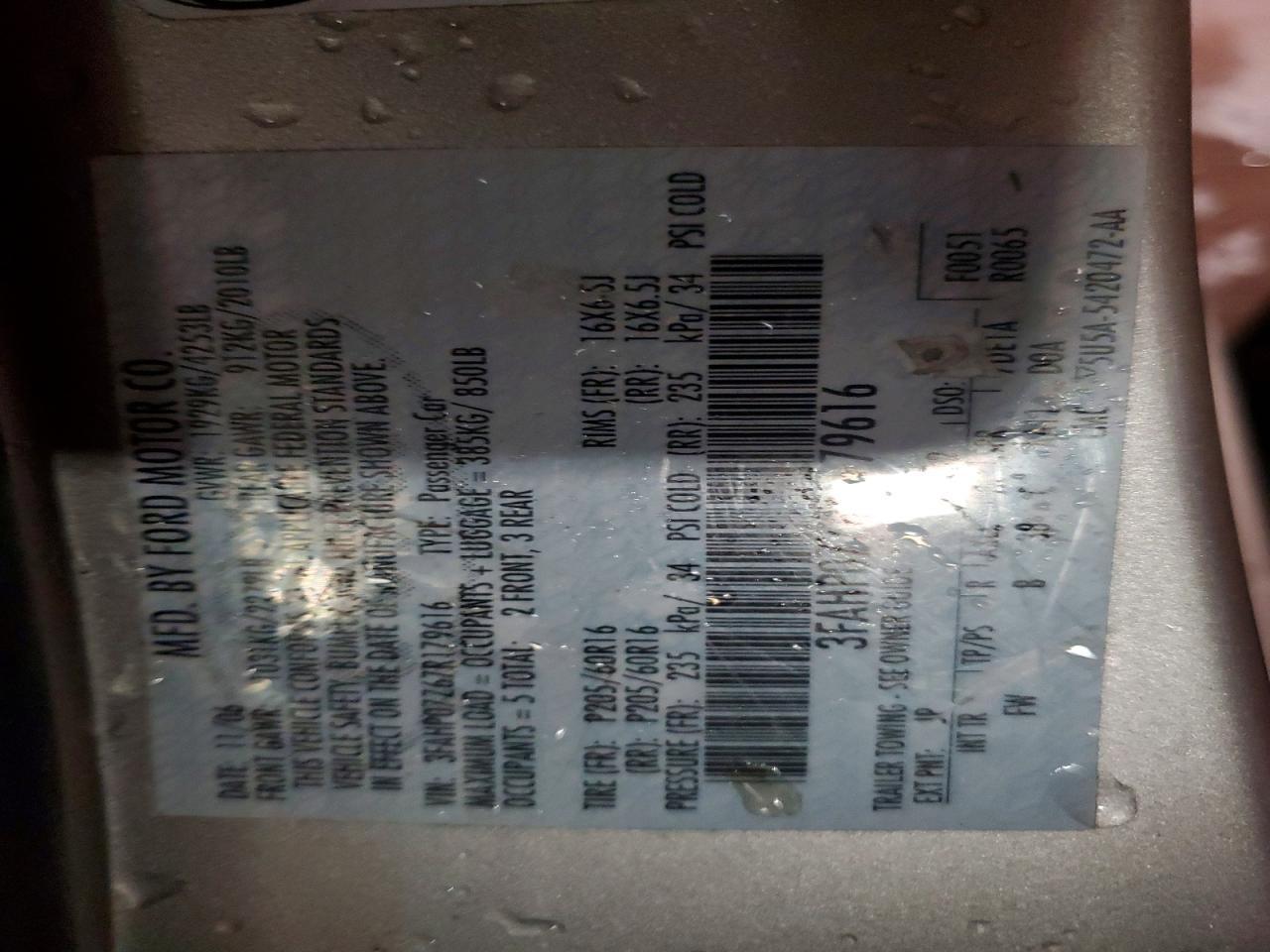 2007 Ford Fusion se