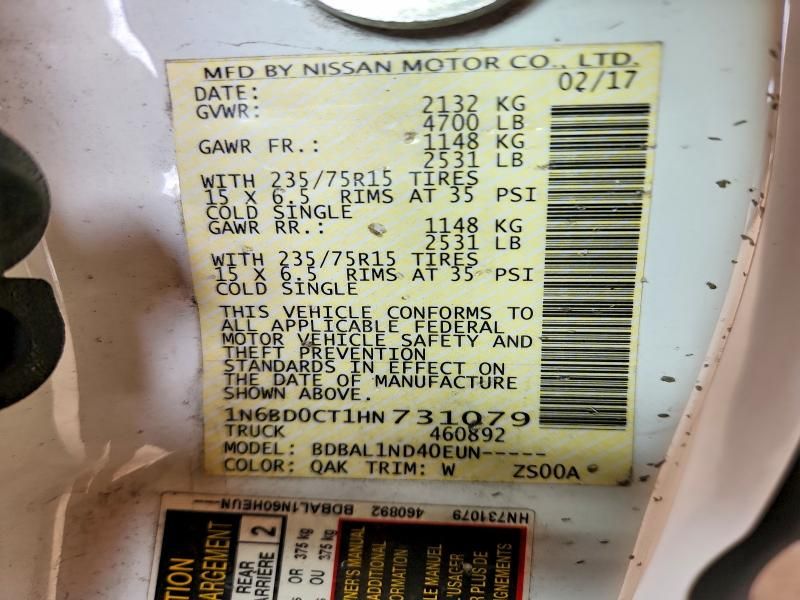 2017 Nissan Frontier s