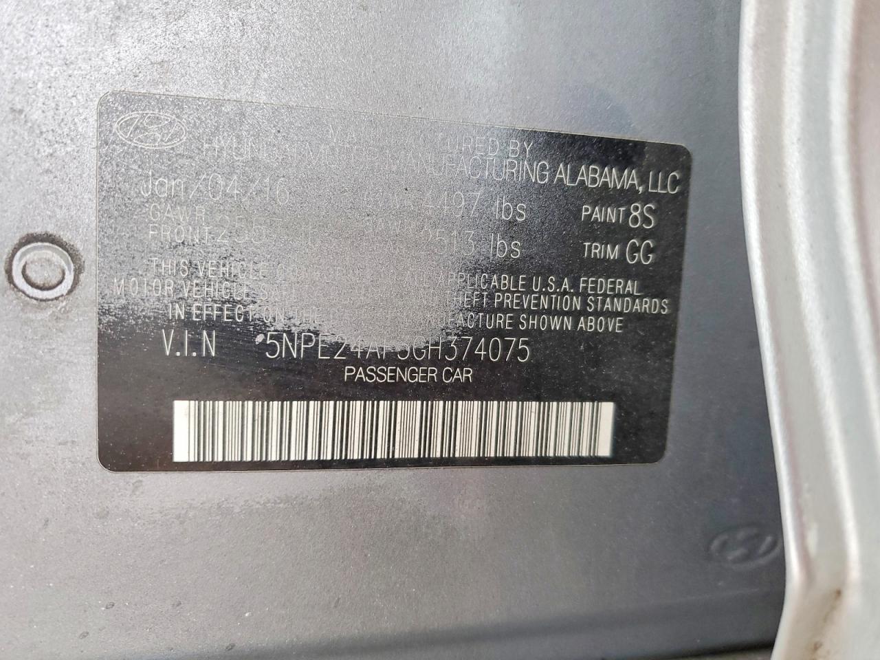 2016 Hyundai Sonata se