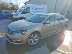 Volkswagen salvage cars for sale: 2015 Volkswagen Passat se