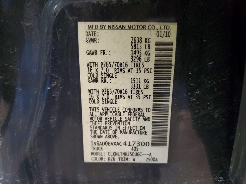 2010 Nissan Frontier SE V6