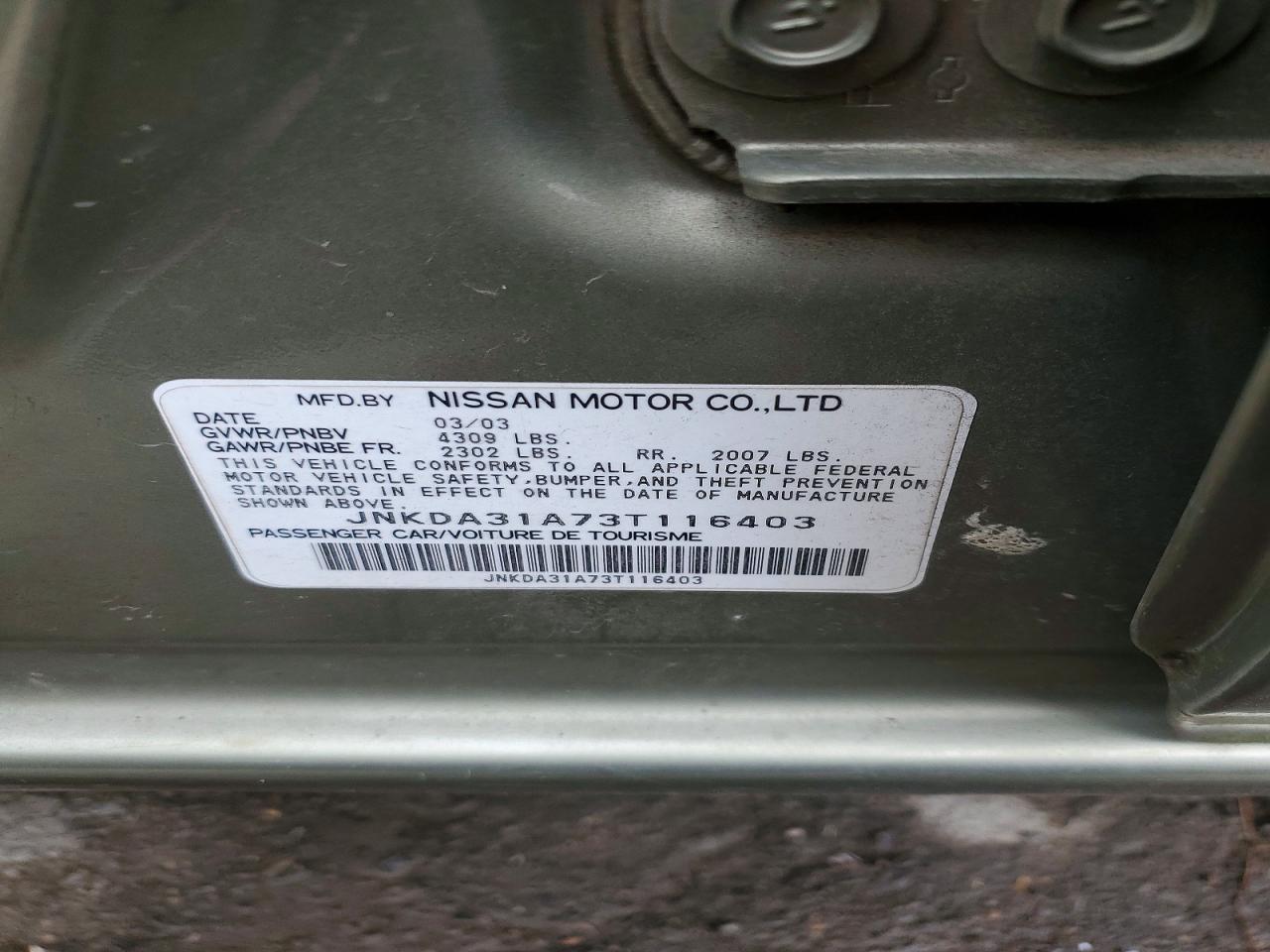 2003 Infiniti I35 Base